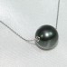 大溪地黑珍珠14K白金項鍊