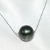 大溪地黑珍珠14K白金項鍊