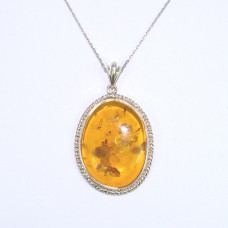 32X41mm 波羅的海琥珀吊墜