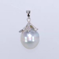 12-13mm 白色南洋珠925銀吊墜(送一條18" 925銀鍊) 12-13mm 白色南洋珠925銀吊墜(送一條18" 925銀鍊)