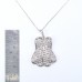 925 銀吊墜鑲鋯石配925銀鍊