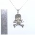925 銀吊墜鑲鋯石配925銀鍊